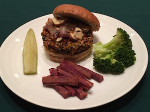 Engine 2 Diet – NY Times Veggie Burgers with Onions & Mushrooms