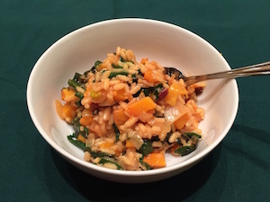 Vegan Butternut Squash & Rainbow Chard Risotto