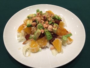 Fennel, orange, date salad