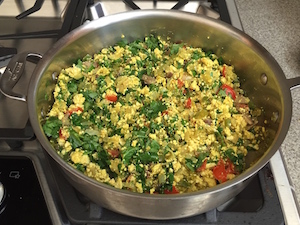 Tofu scramble (alkaline diet)