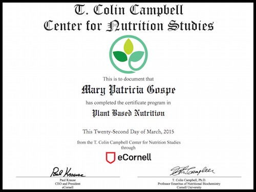 Plant-based Nutrition Certification – T. Colin Campbell Center for Nutrition Studies